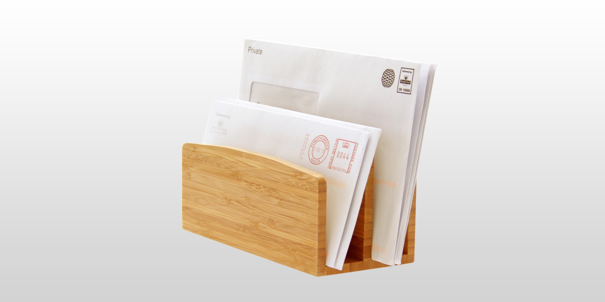 Bamboo Letter Rack, Mail Holder