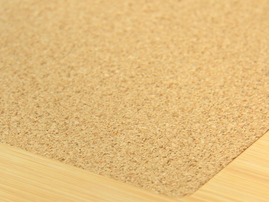 Cork pad of laptop tray