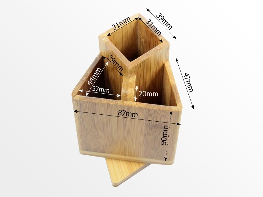 Dimensions of revolving pen holder