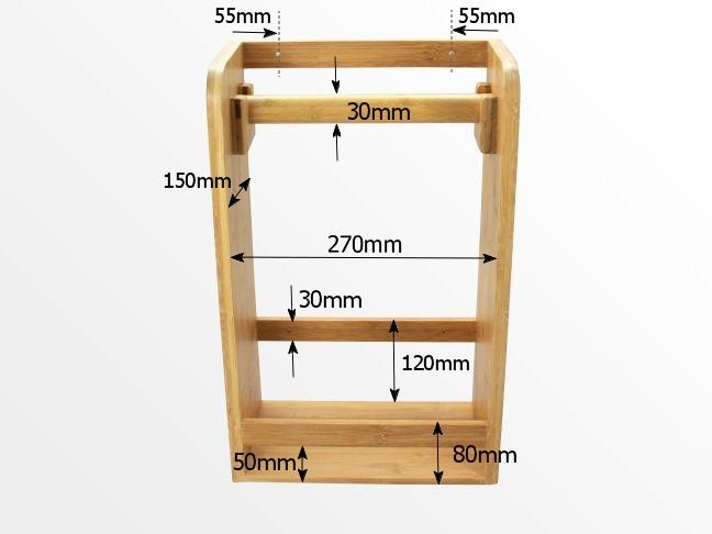 Dimensions of paper towels rack