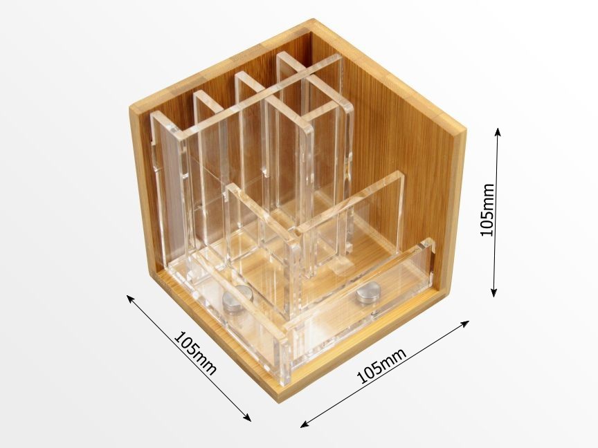 Dimensions of bamboo pen holder