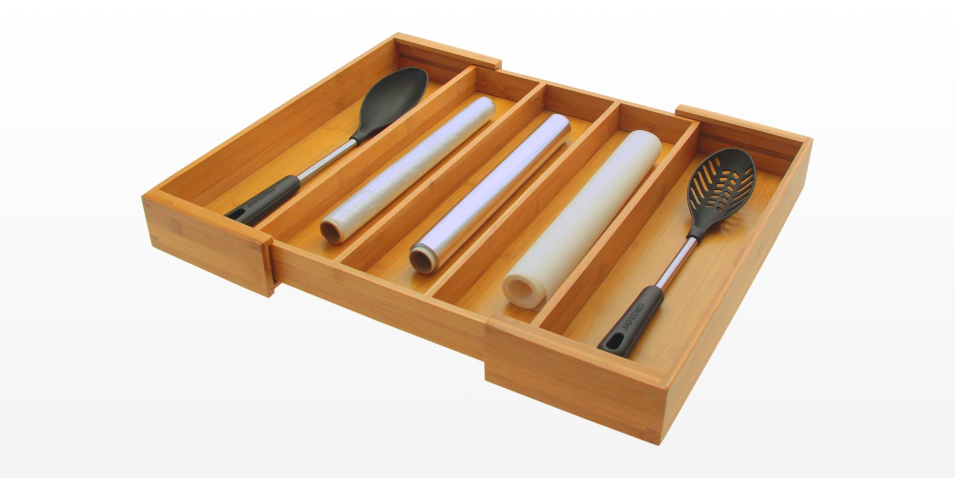 Expandable Flatware and Drawer Organizer