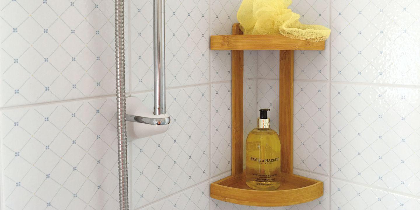 Bathroom 2-Tier Corner Shelf