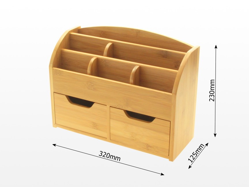 Dimensions of Bamboo Stationery Organiser