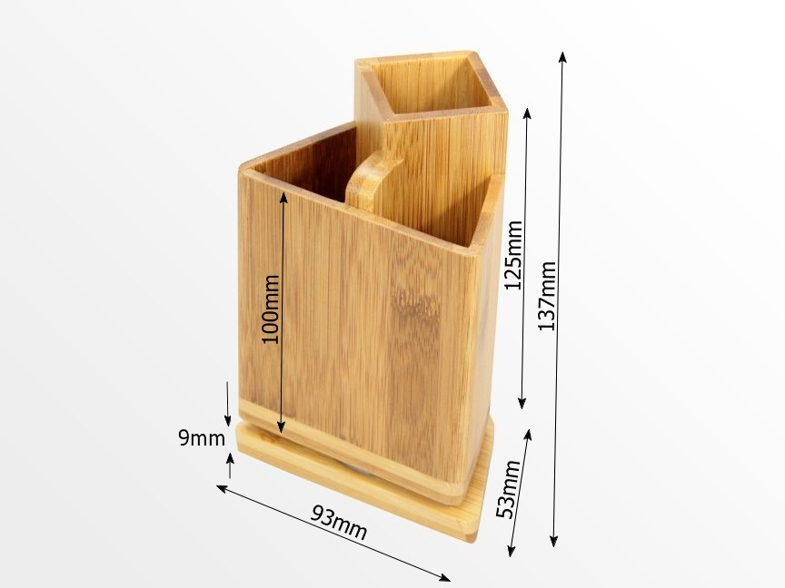 Dimensions of revolving pen holder