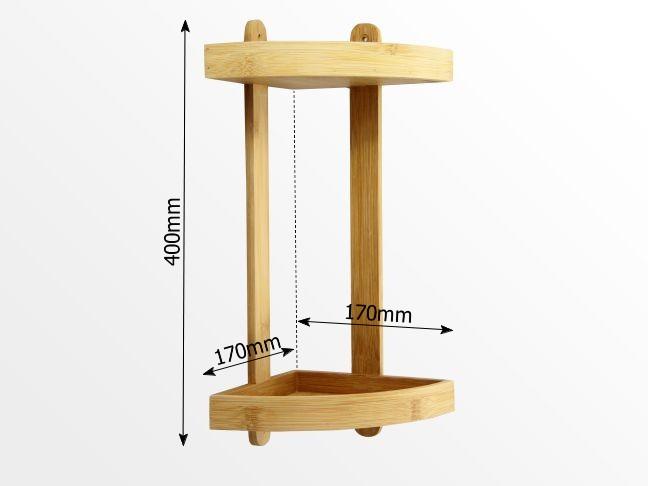 Dimensions of the corner shelf