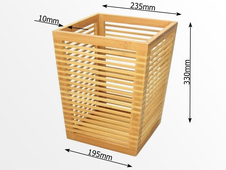 Dimensions of paper bin