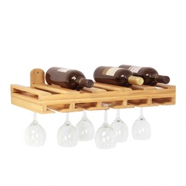 Hanging Glass Rack and Bottles Holder