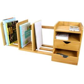 Adjustable Bookshelf with Drawers