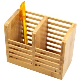 Bamboo Pen Holder (2 compartments)