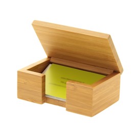Bamboo Business Card Holder Box
