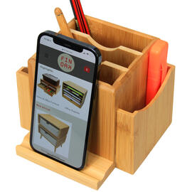 Revolving Desk Tidy, Phone Holder