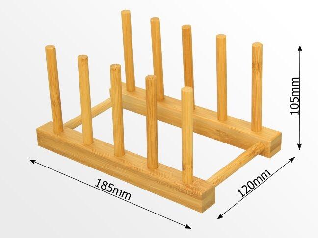 Dimensions of bamboo plate stand