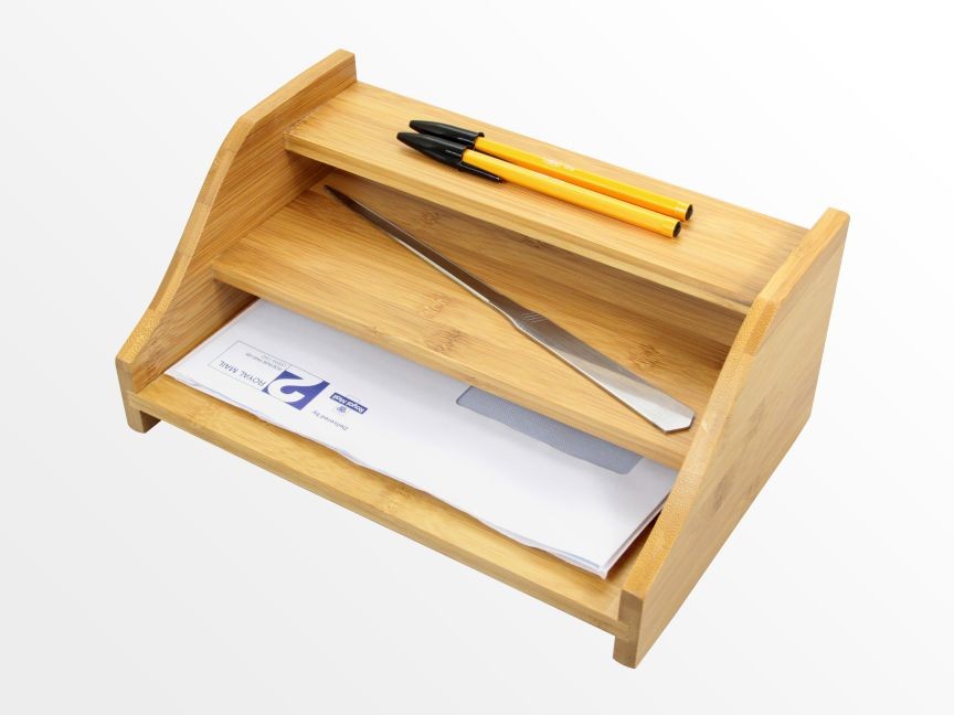 Bamboo 3 step organiser