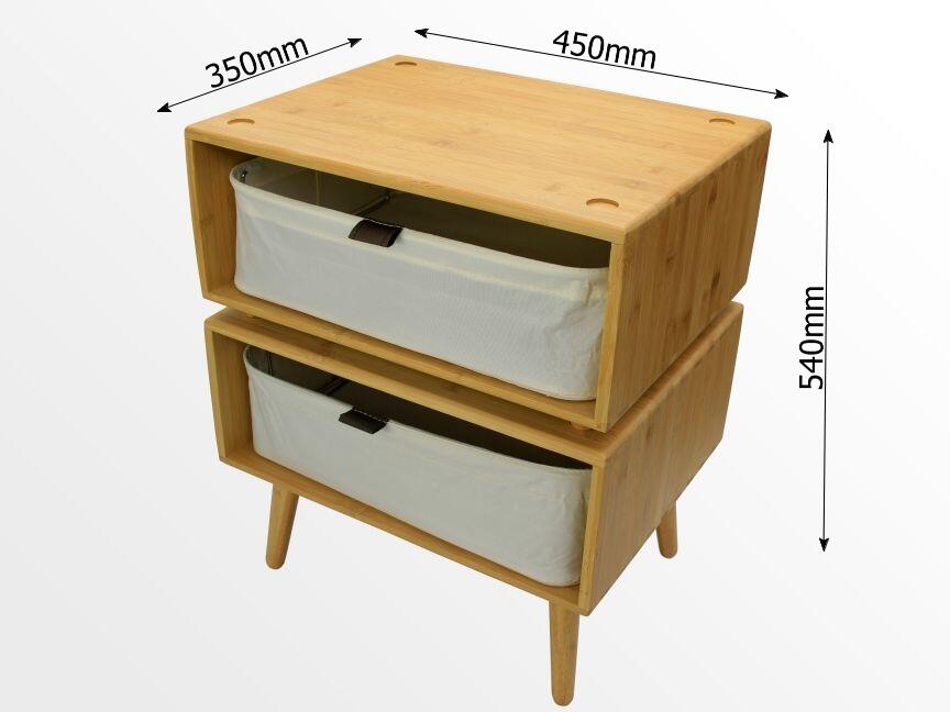 Dimensions of bamboo cabinets