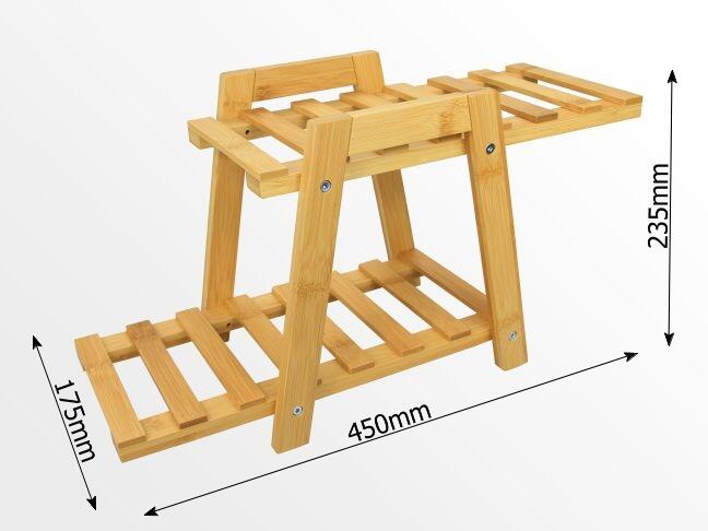 Dimensions of bamboo plant stand