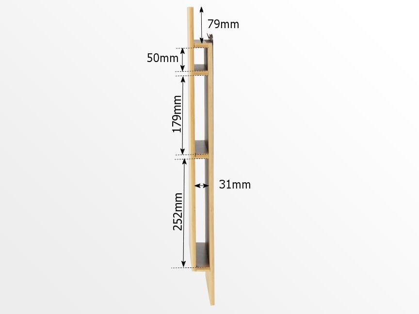 Dimensions of bamboo noticeboard
