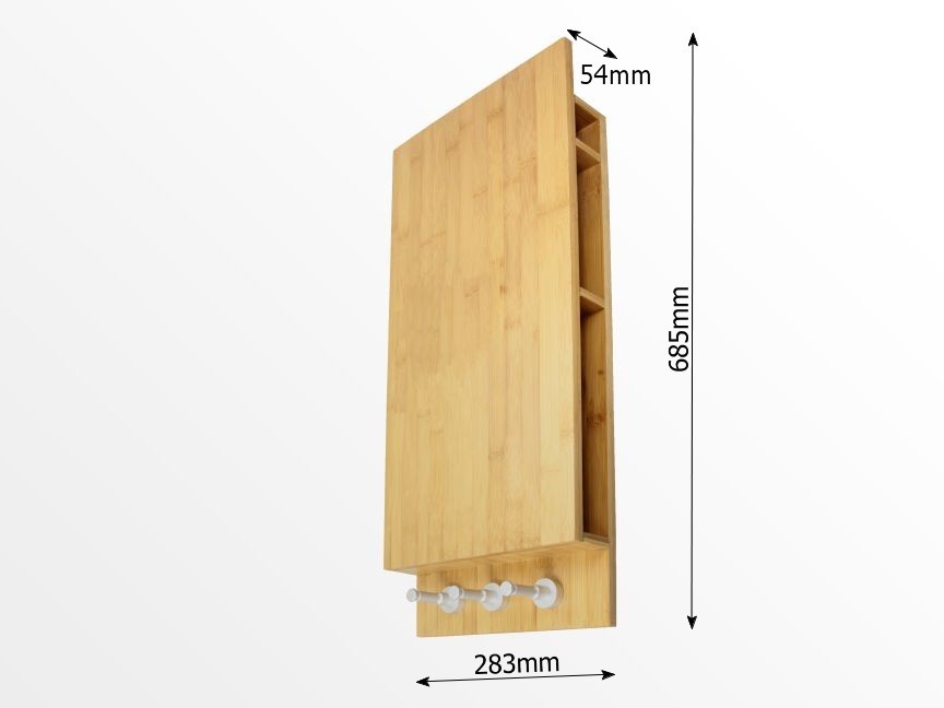 Dimensions of bamboo memo board
