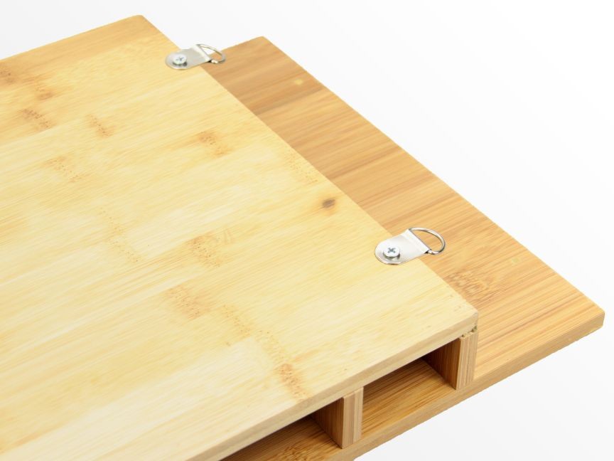 Bamboo memo board, holders