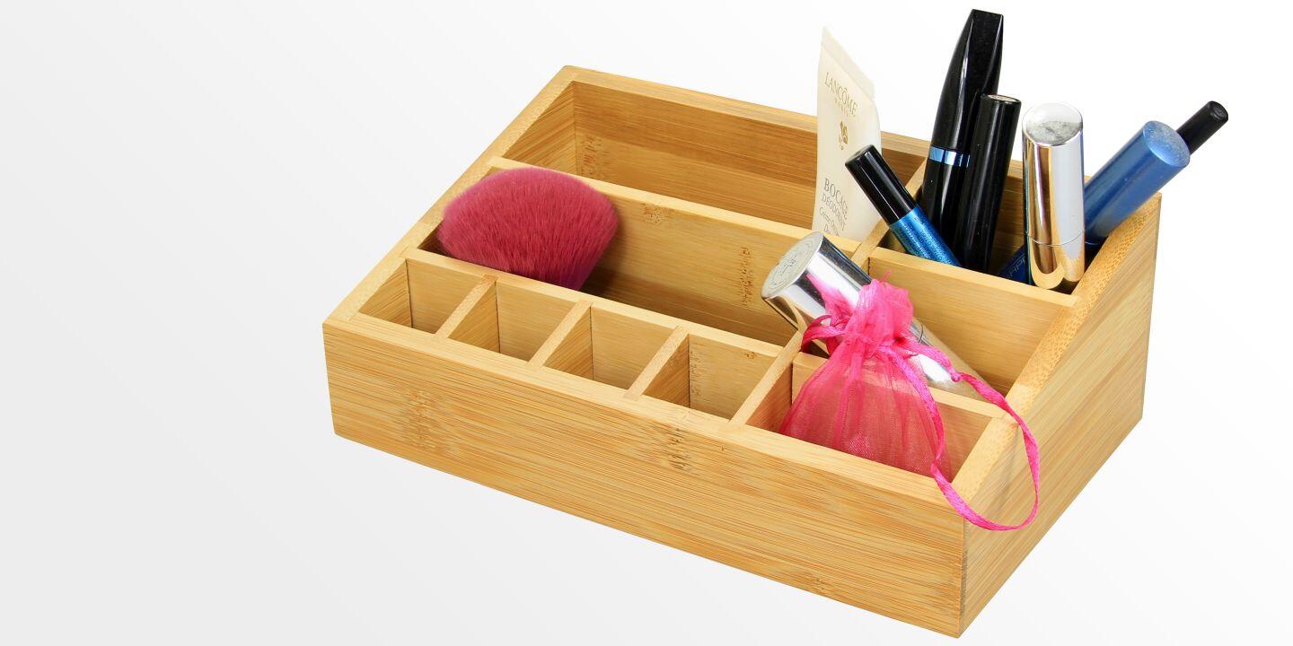 Bamboo Cosmetic Organiser