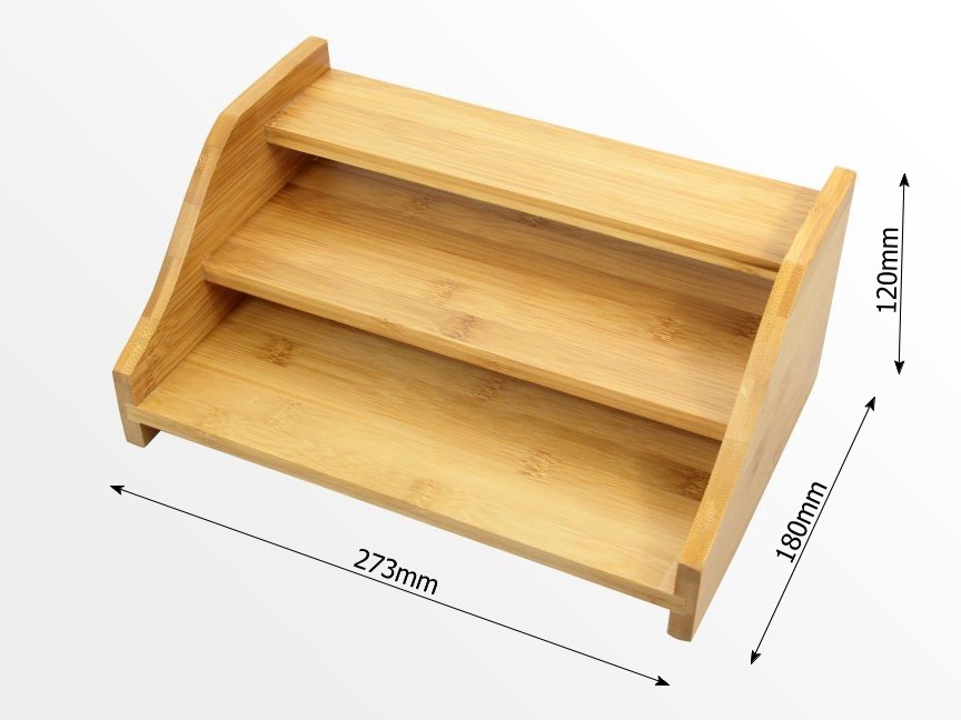Dimensions of bamboo shelf
