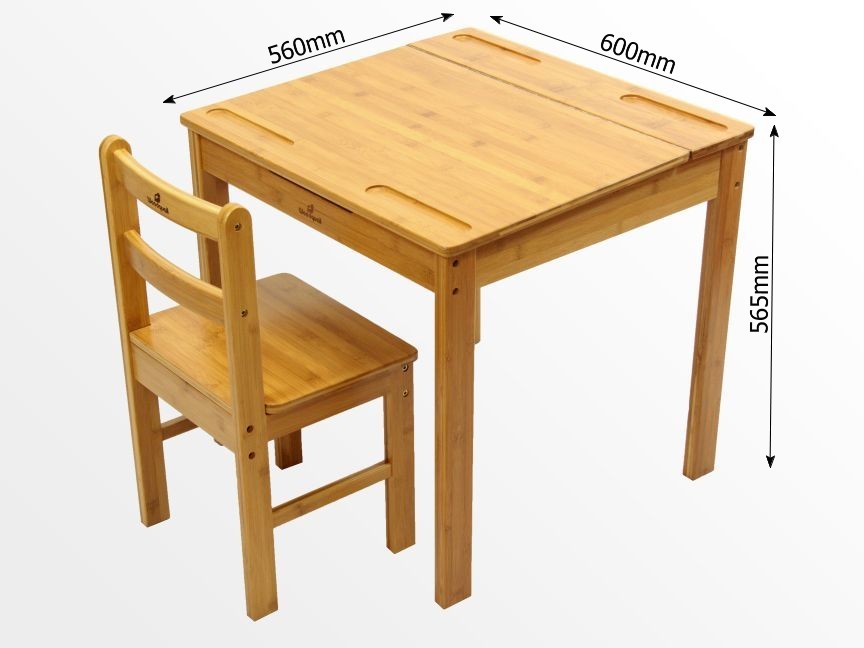 Dimentions of the table and chair