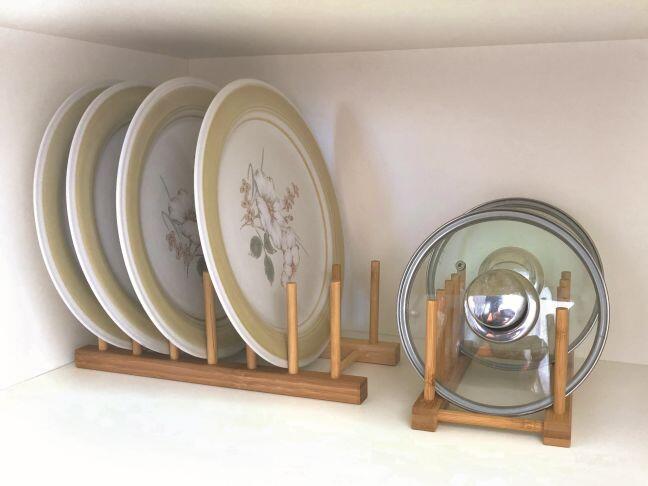 Bamboo plate racks