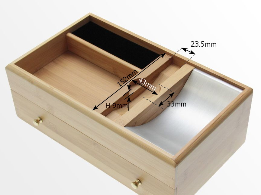 Dimensions of Desk Stationery Box