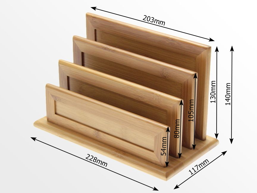 Dimensions of Bamboo Letter Rack