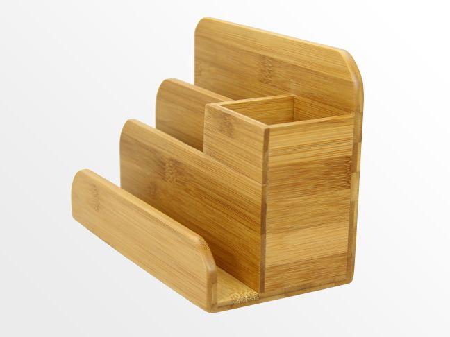 Bamboo small desk organiser