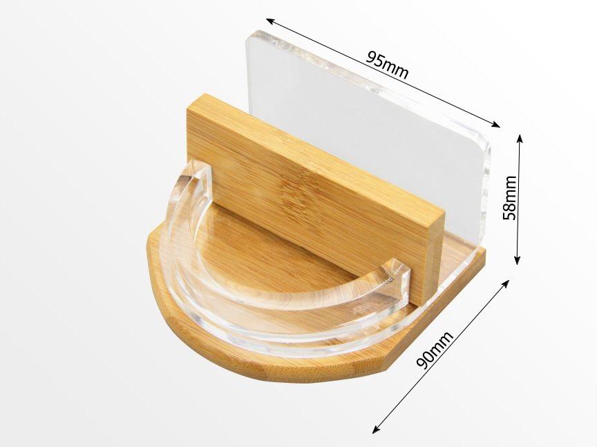 Dimensions of business card and stationery holder