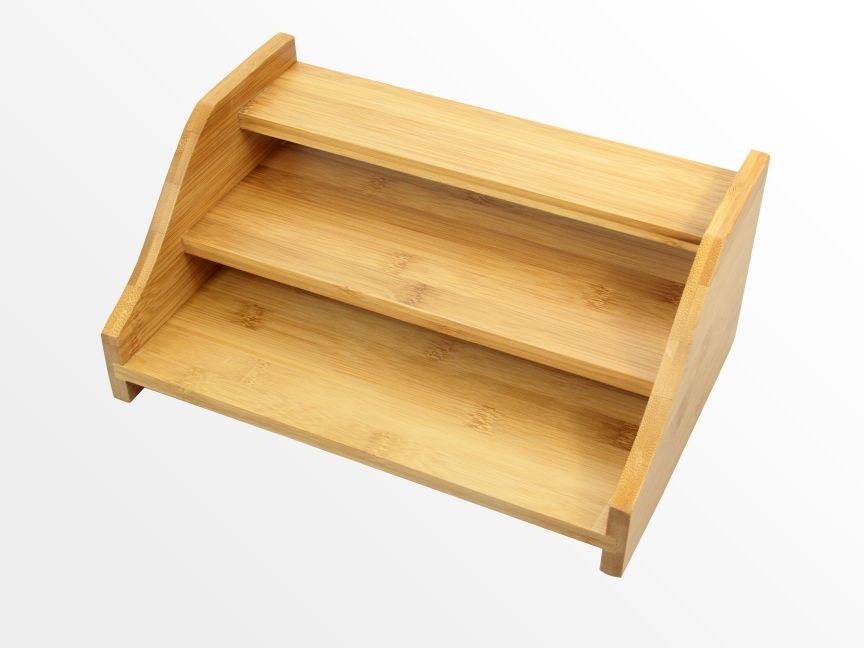 Bamboo 3 step shelf 