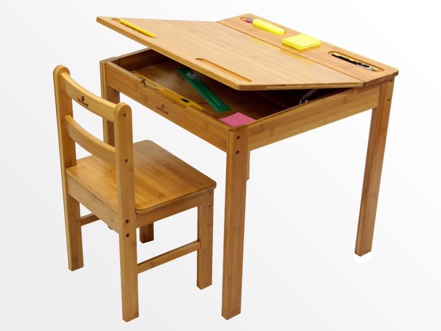 Bamboo kid's table and chair
