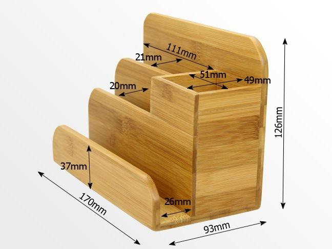 Dimensions of desk organiser