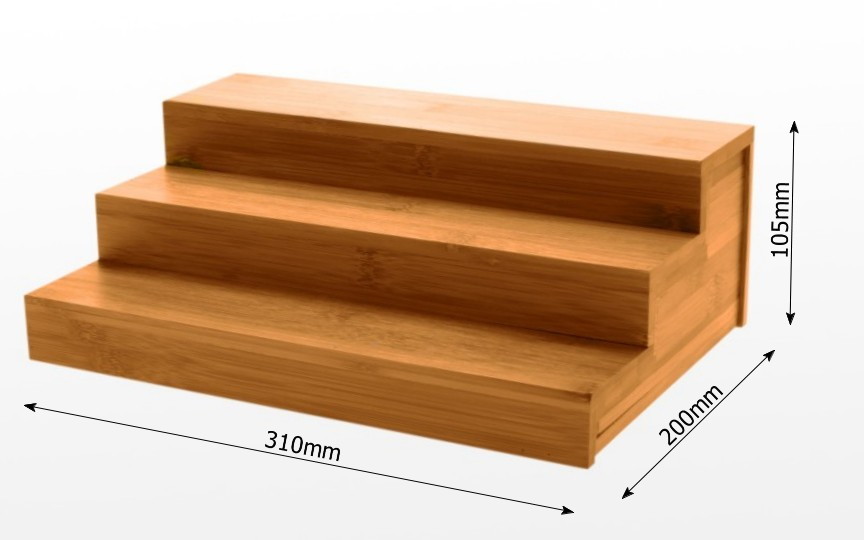 Dimensions of bamboo kitchen shelf