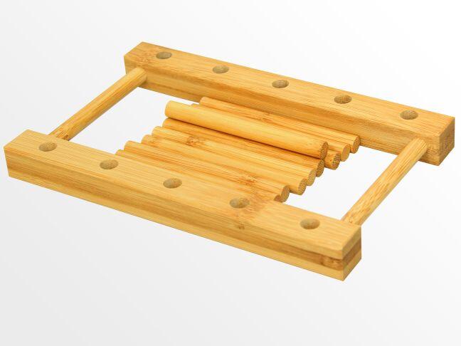 Bamboo plate racks