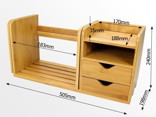 Dimensions of bookshelf