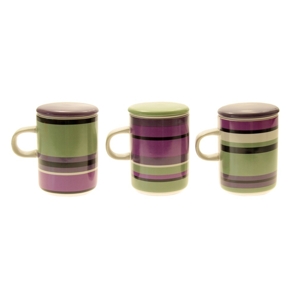 Set of 3 herbal mugs